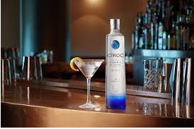 A premium Ciroc vodka bottle elegantly displayed